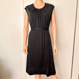 Vintage 60s/70s ILGWU Medium Black Dress Union Made in USA Lorac Lady Carol